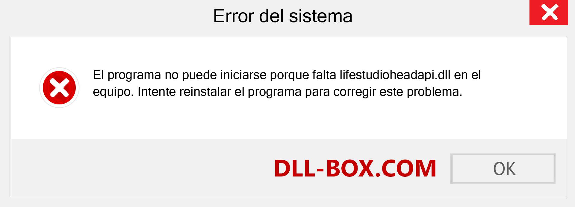 ¿Falta el archivo lifestudioheadapi.dll ?. Descargar para Windows 7, 8, 10 - Corregir lifestudioheadapi dll Missing Error en Windows, fotos, imágenes